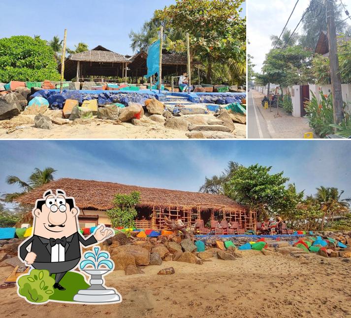 The outside area is an important feature of Chilli out Cafe