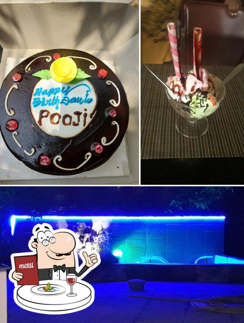 Among different things one can find food and interior at F5 Restaurant
