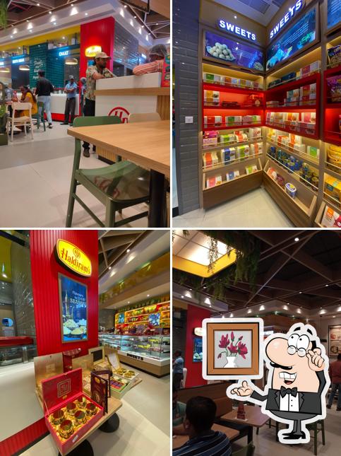 The interior of Haldiram's - Metro Junction Mall