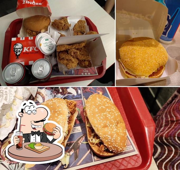 Get a burger at KFC