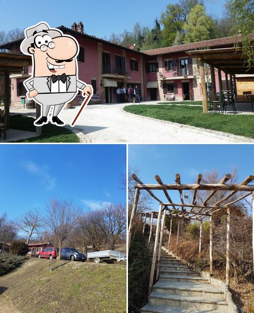 Goditi la vista dall'area esterna di La Locanda del Nocciolo