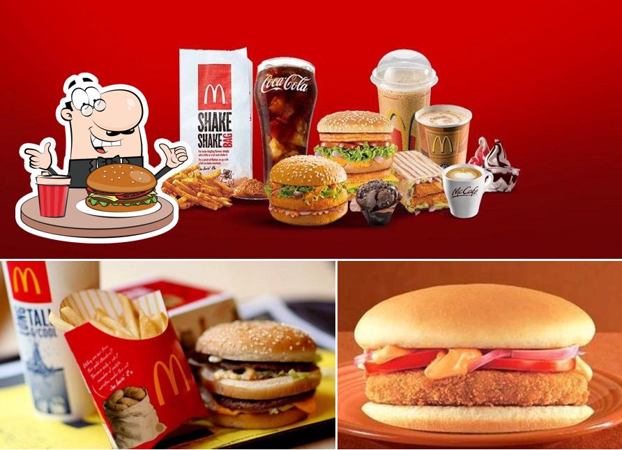 Get a burger at McDonald's