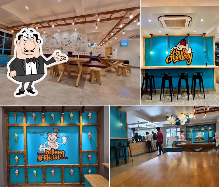 The interior of Paul's Creamery