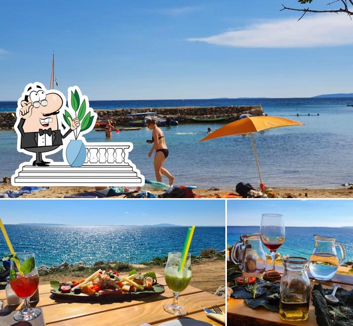 La esterno e bevanda del ristorante