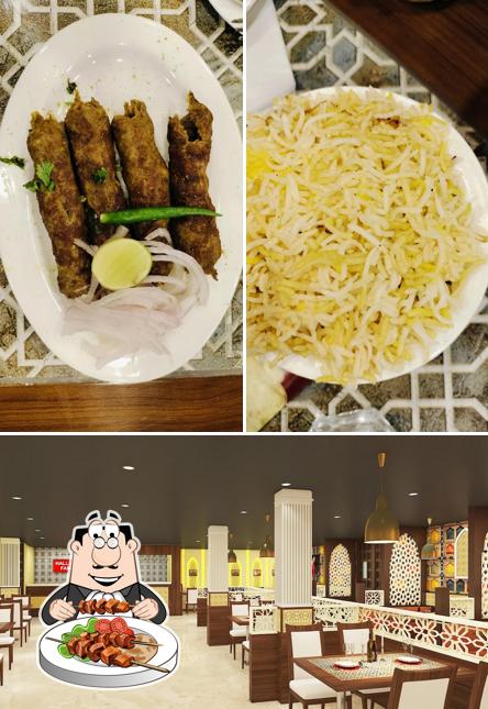 This is the picture showing food and interior at Karim's,Nibra NH-6, Original from Jama Masjid Delhi-6