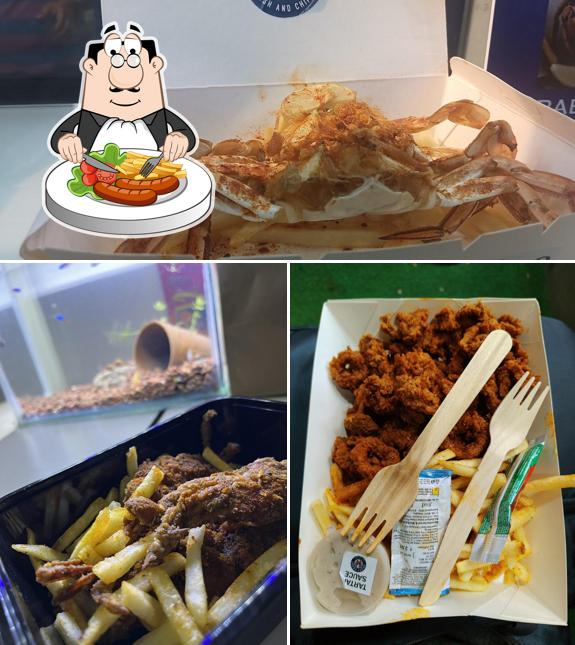 Food at Krispy krabs