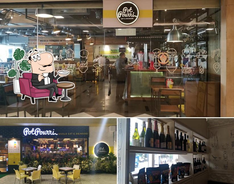 The interior of Pot Pourri Eat & Drinkery