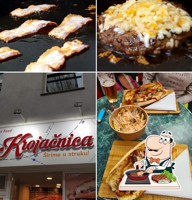 Prenditi i piatti di carne a Street food Krojačnica