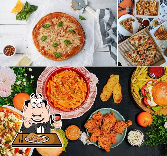 Order pizza at The Orange Twigs Cafe