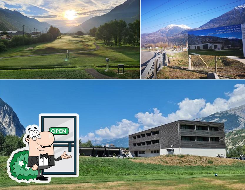 Goditi la vista dagli esterni di Links Leuk Golfresort