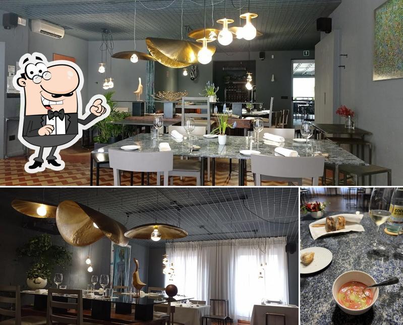 Gli interni di AB Osteria Contemporanea