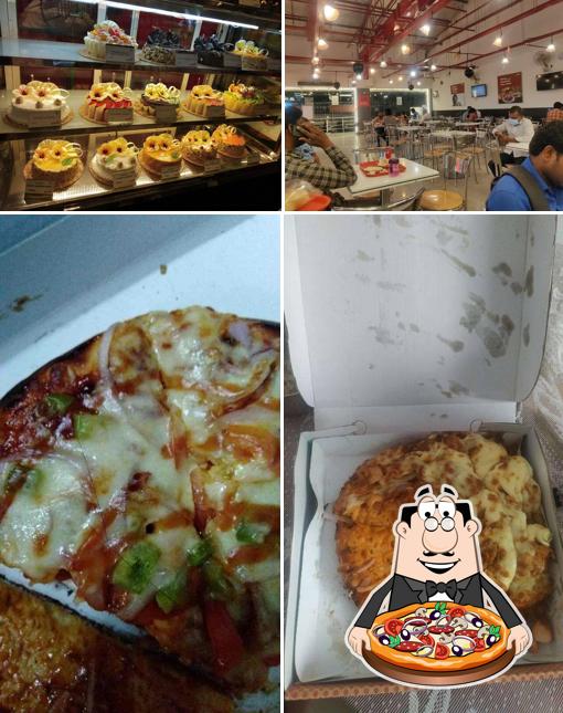 Order pizza at KS Bakers