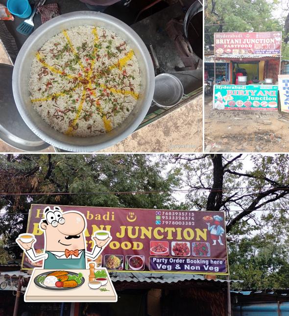 The image of food and exterior at BIRYANI JUNCTION