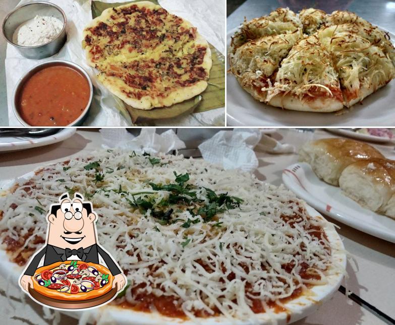 Order pizza at Bhagwati Veg Restaurant (Charkop Kandivali West)