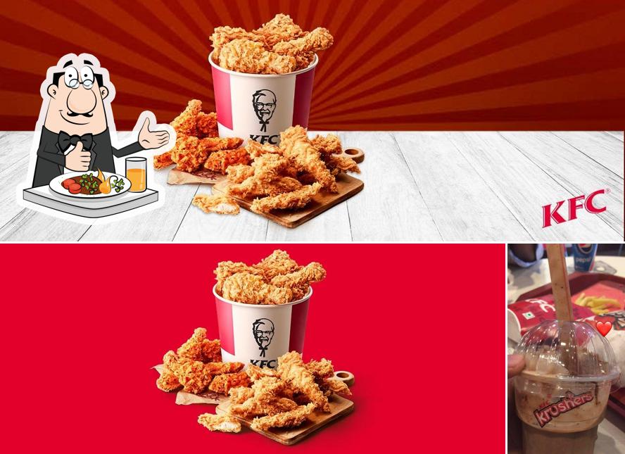 KFC is distinguished by food and beverage