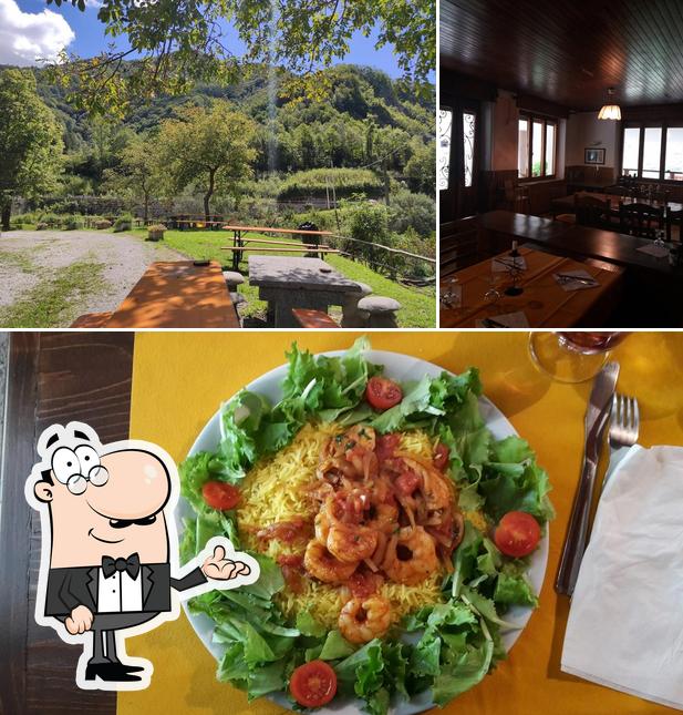 Trattoria Bar Alle Sorgenti si caratterizza per la interni e cibo
