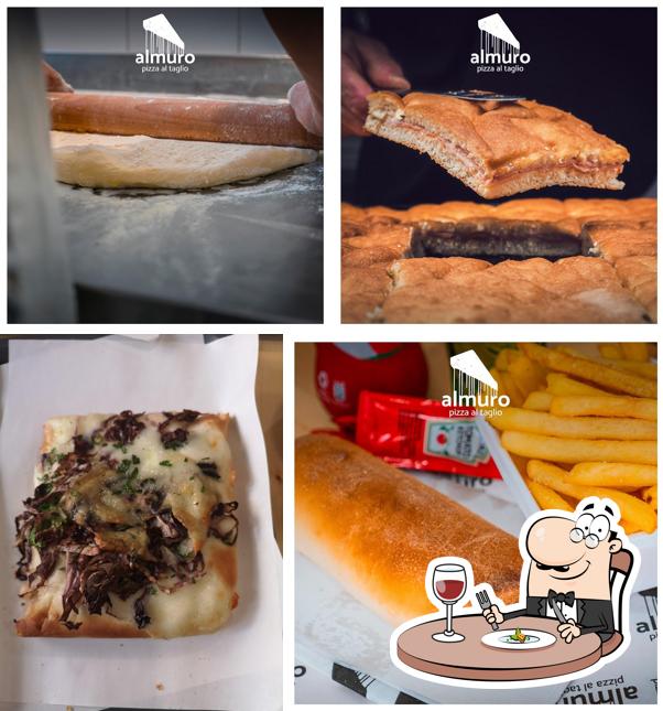 Cibo al Al muro Pizza Al Taglio