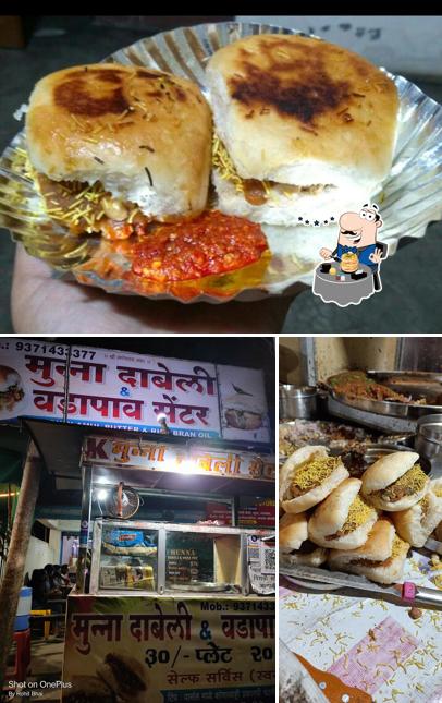 Food at Munna Dabeli center
