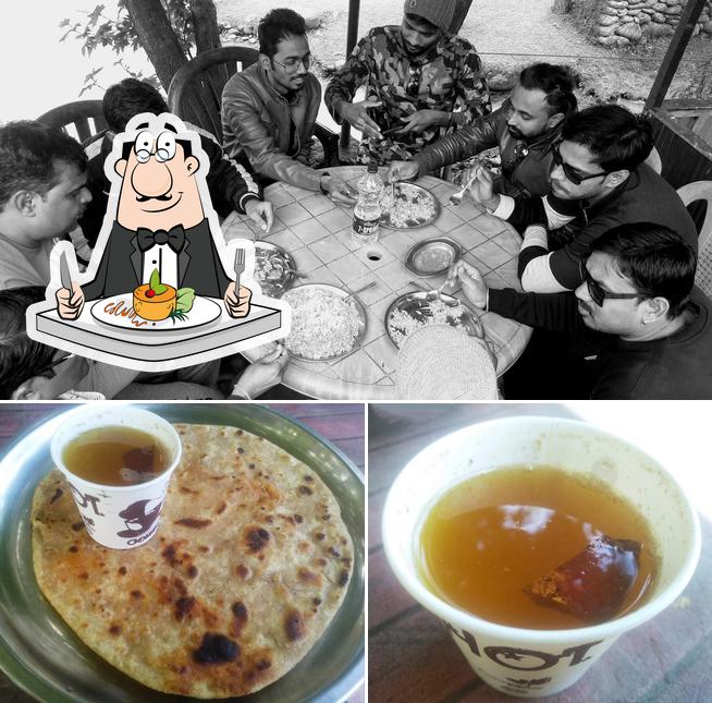 This is the picture showing food and interior at Water Fall Restaurant pure vegitarian
