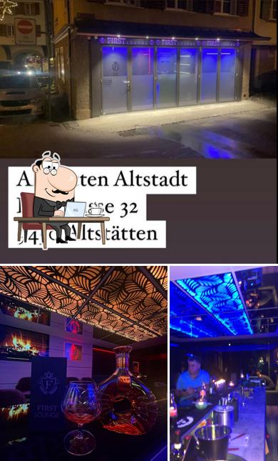 Tra le varie cose da First Lounge si possono trovare la interni e esterno