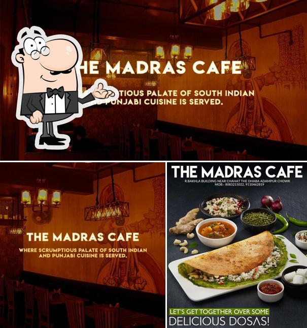 The image of Madras Cafe’s interior and food
