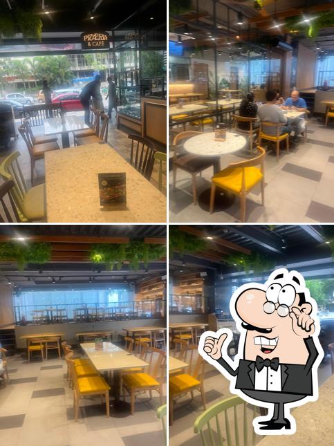 The interior of PizzaExpress
