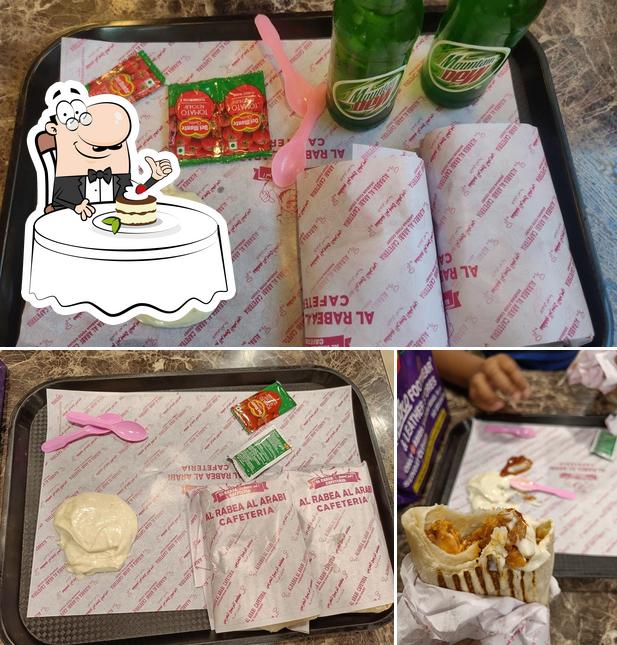 Al Rabea Al Arabi Cafeteria provides a range of sweet dishes