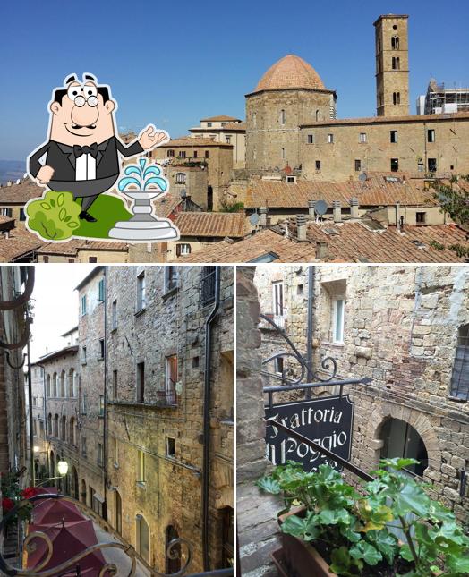 Gli esterni di Trattoria Il Poggio