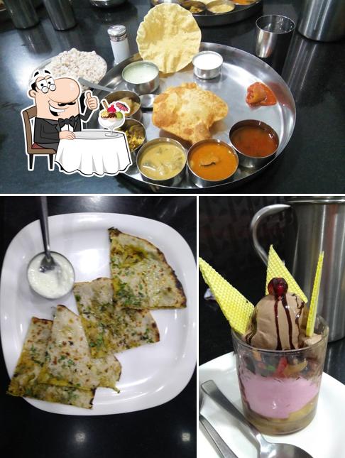 Santrupthi Veg Restaurant provides a selection of desserts
