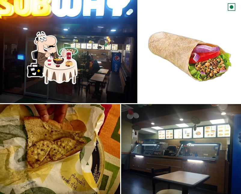 Food at Subway Restaurant