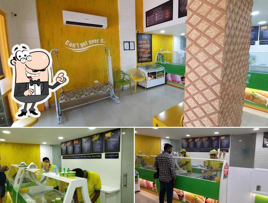 Take a seat at one of the tables at Apsara Ice Creams