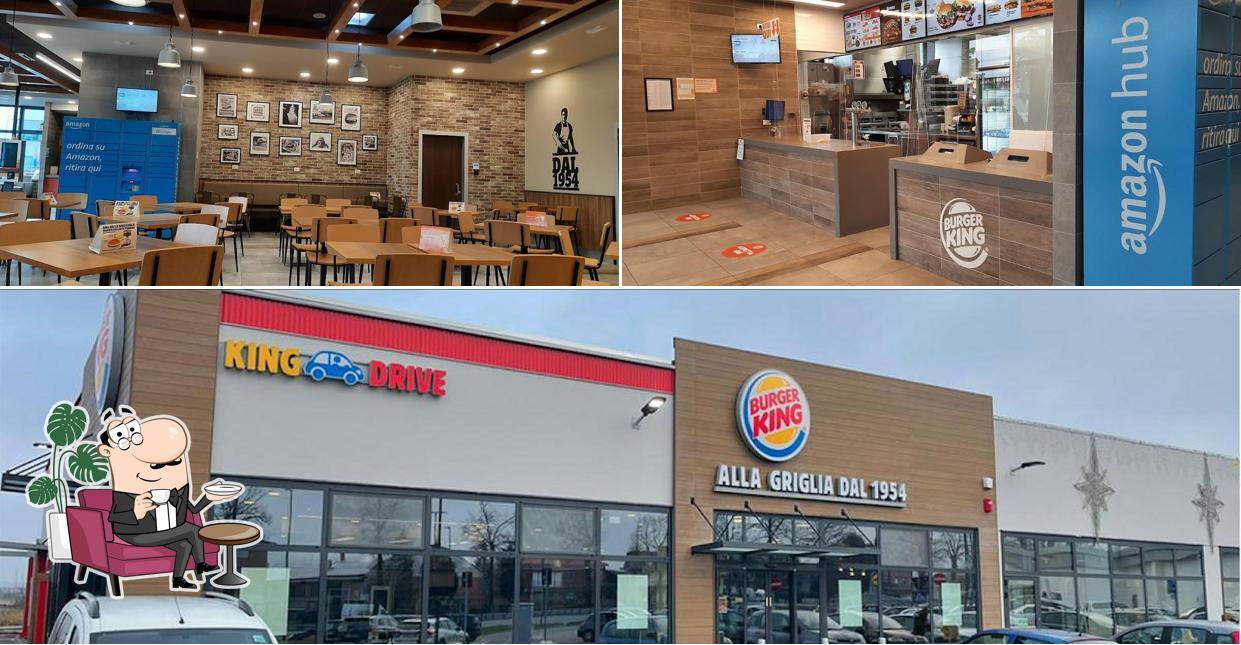 Tra le varie cose da Burger King si possono trovare la interni e esterno