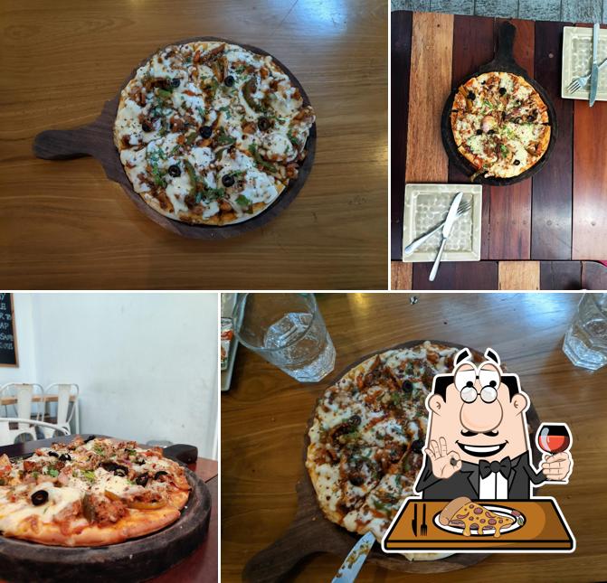 Try out pizza at Caffe Olgutz