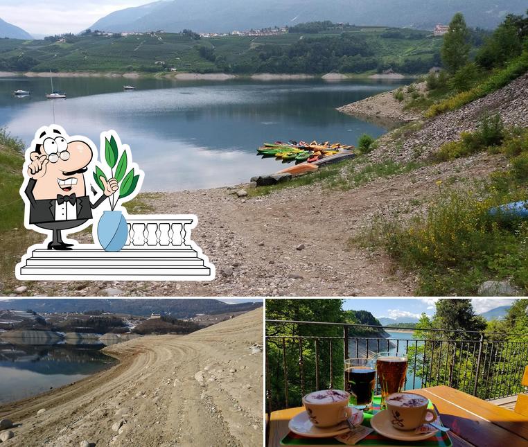 Tra le varie cose da Chalet Al Lago si possono trovare la esterno e birra