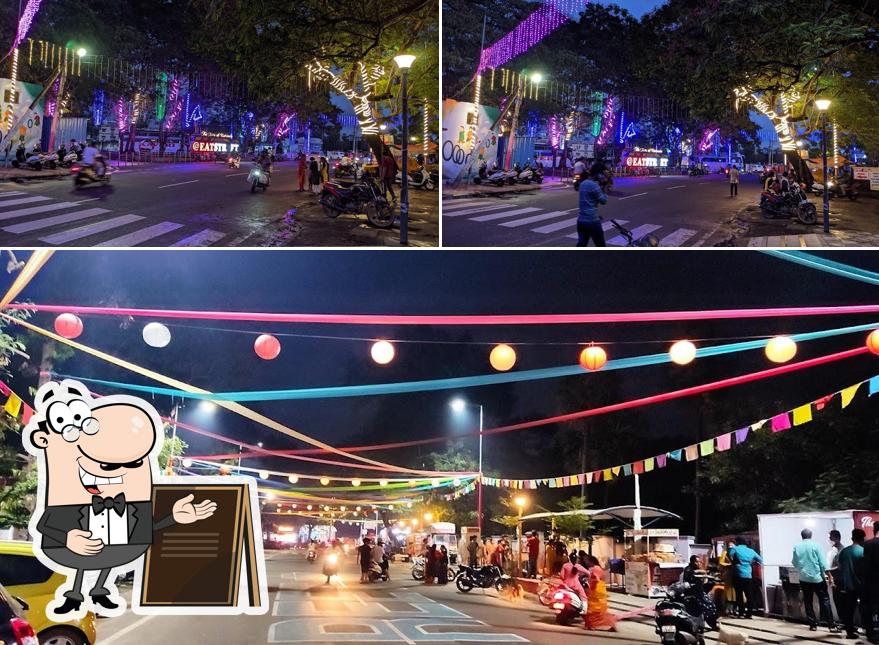 The outside area is an important feature of EATSTREET kakinada