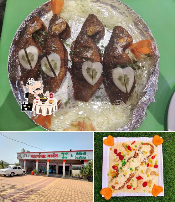 This is the photo showing food and exterior at Hotel Samartha Veg