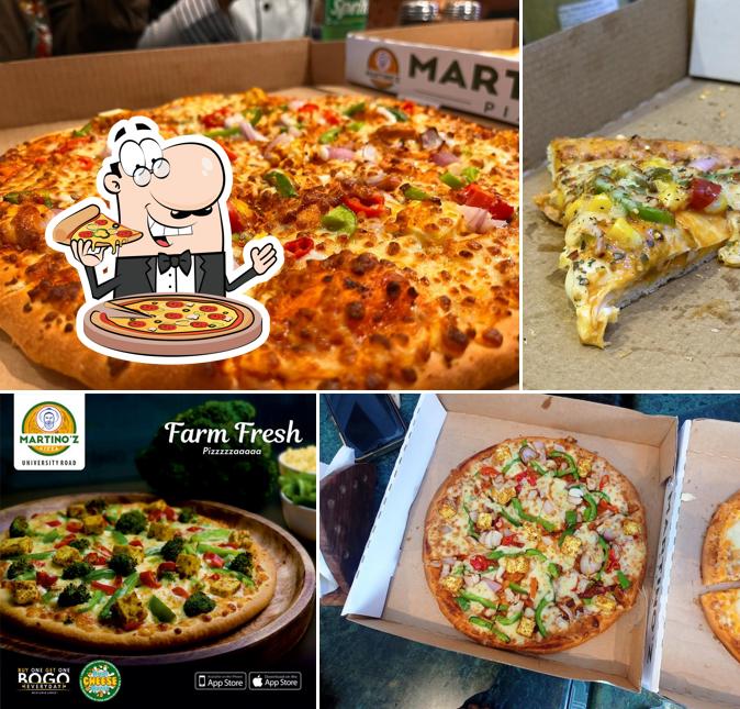 At Martino'z Pizza University Road, you can order pizza