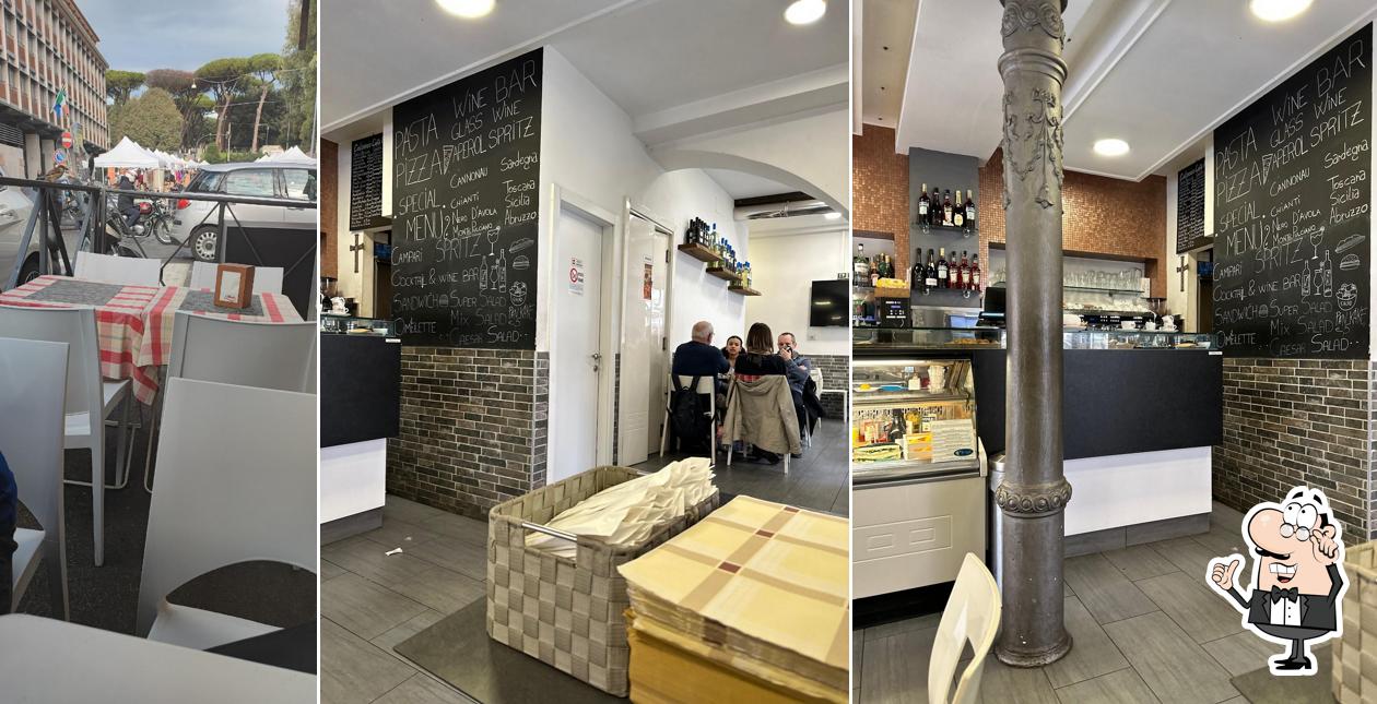 Gli interni di Wine Bar