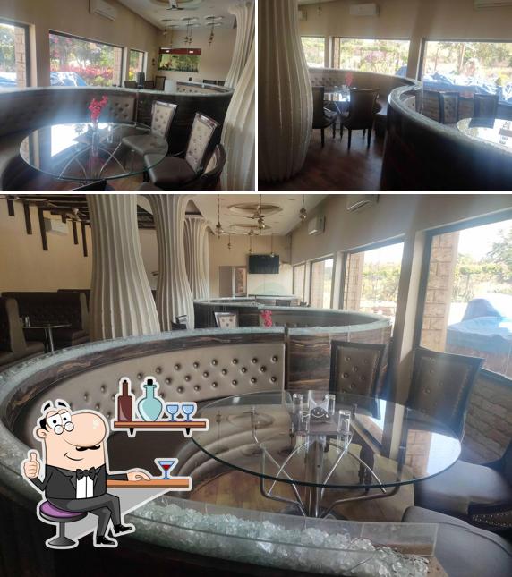 The interior of Rain Basera Rubaab Restaurant