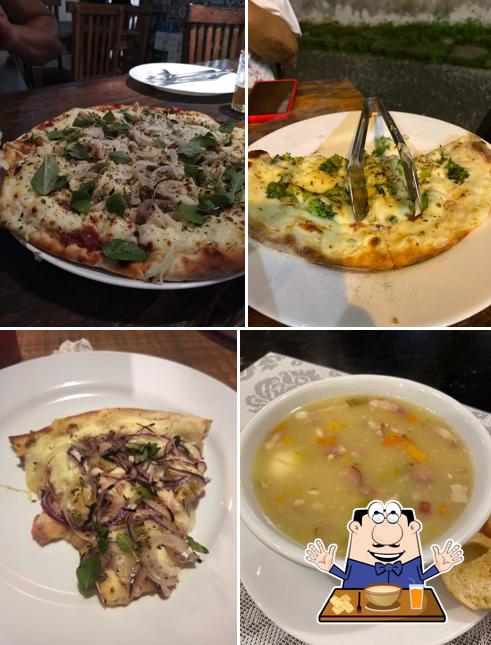 Sopa de moluscos em Gato No Muro Pizza Bar