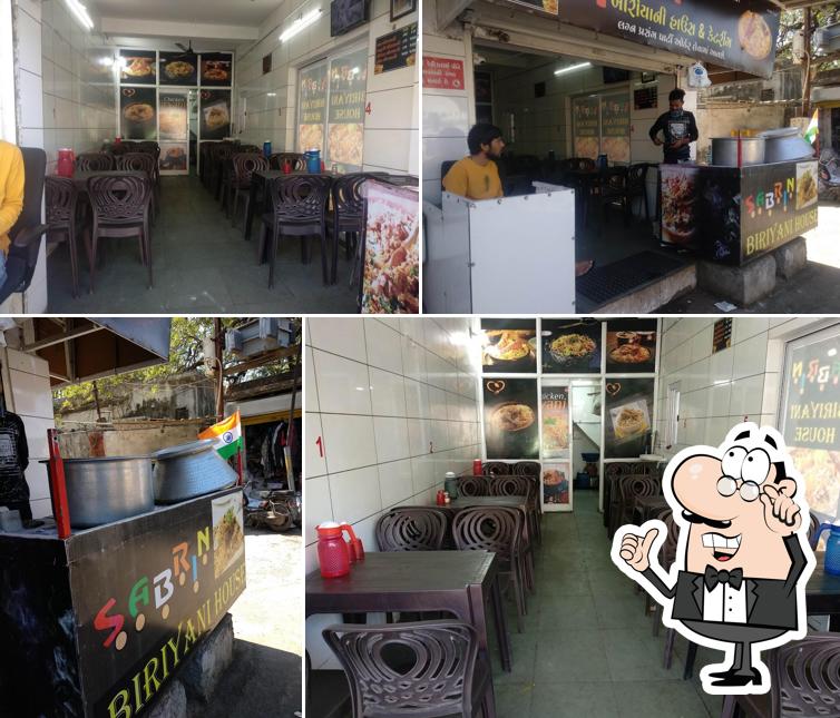 The interior of SABRIN Biryani House