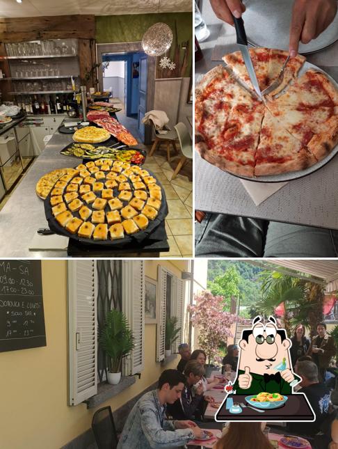 Questa è la foto che mostra la cibo e interni di In pizza