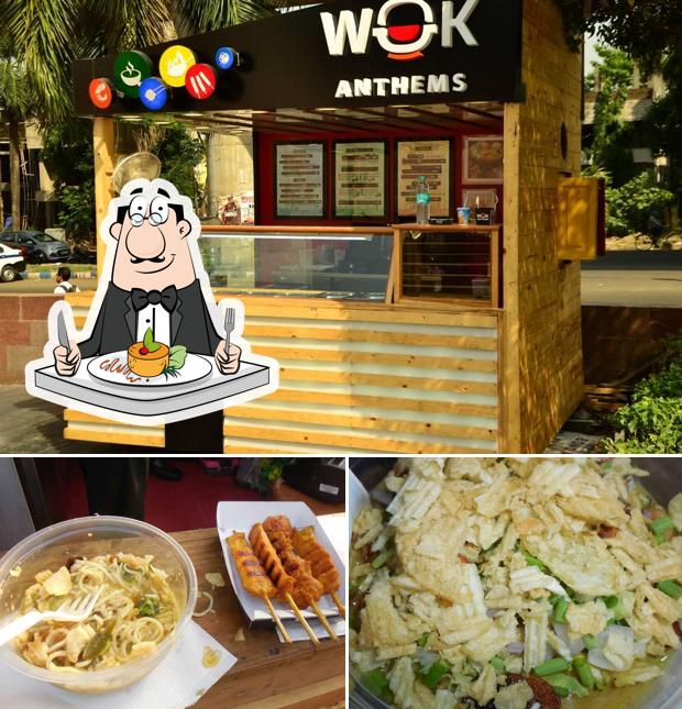 The photo of food and exterior at Wok Anthems