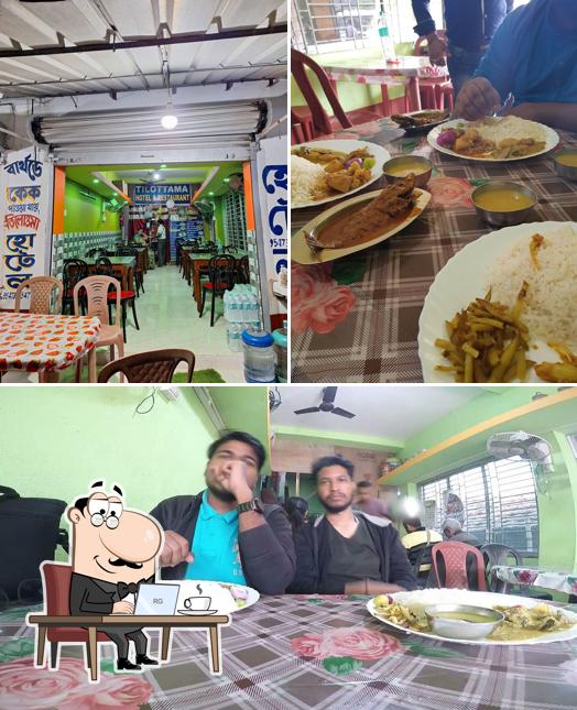 The interior of Tilottama Hotel & Resturant