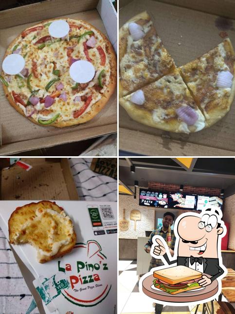 Grilled cheese sandwich at La Pino’z Pizza