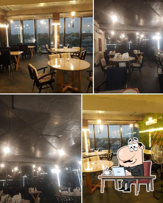 The interior of Chanakya Hotel