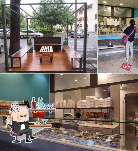 Gli interni di Gelateria 24 Gusti Cremona