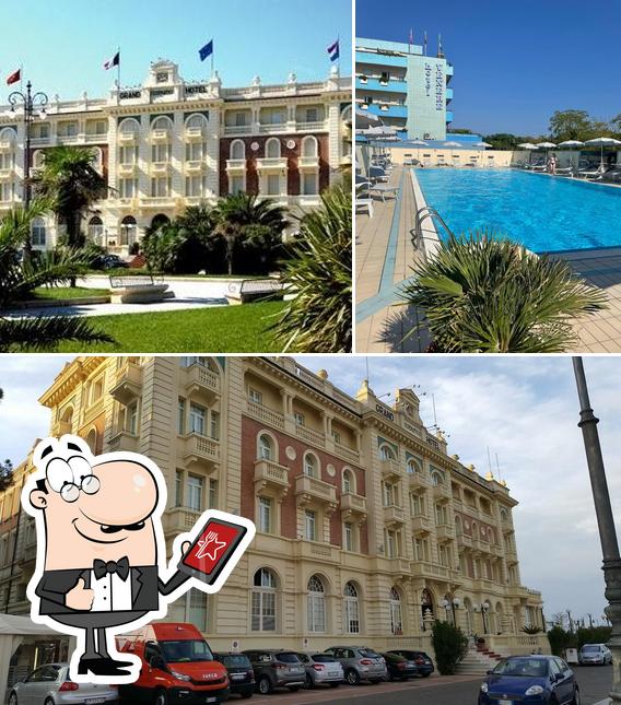 Gli esterni di Grand Hotel Cesenatico