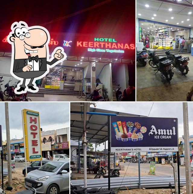 Check out how Hotel Keerthanas Pure Veg looks outside