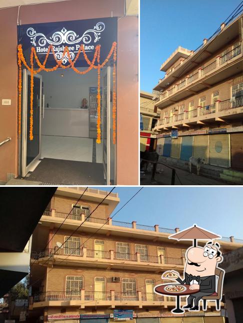 The exterior of Hotel Rajshree Palace